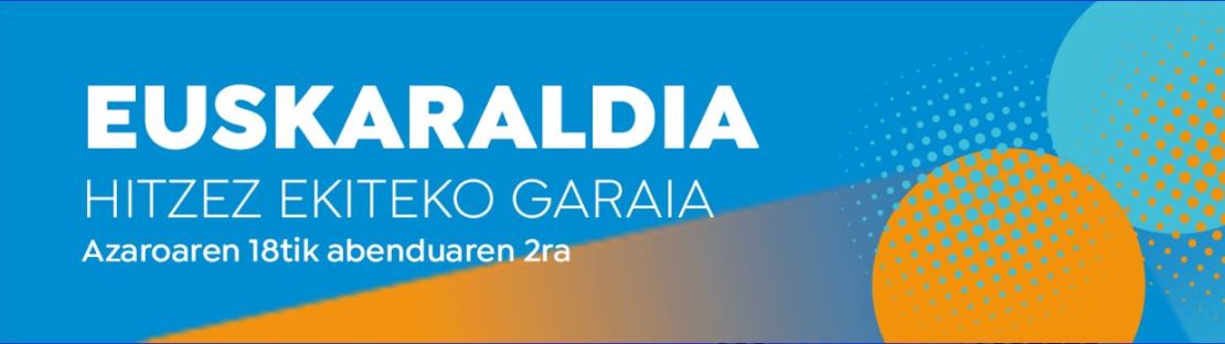 Entrar a la noticia: El espacio itinerante de Euskaraldia recorrerá distintas localidades hasta el inicio de Euskaraldia